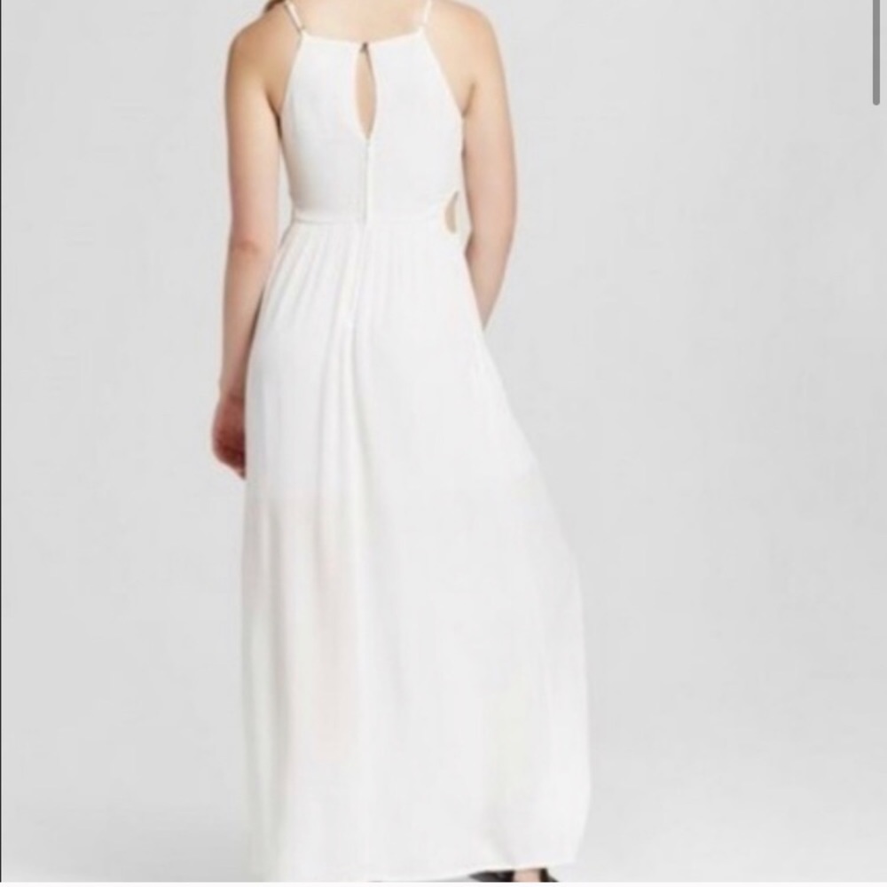 Target White Maxi Dress w/ cut outs